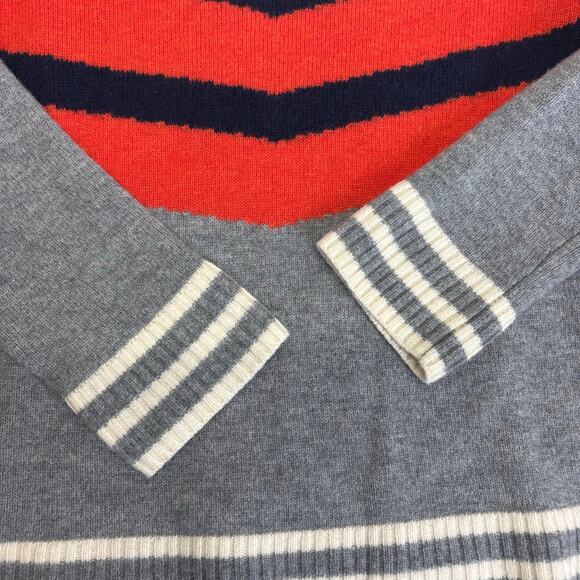 STS Sail to Sable Chevron Stripe long sleeve 100% wool sweater size S - Picture 6 of 9